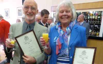 Alan and Dorothy with awards
