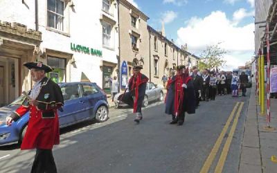 Civic dignitories on parade